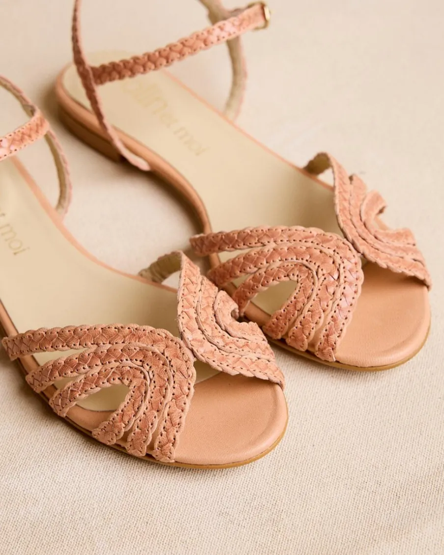 Sandales-Polin et moi Sandale tressée Elva Chameau