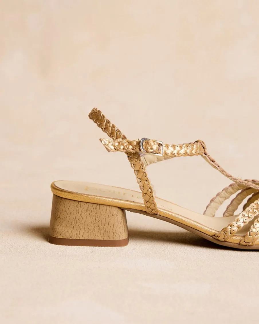 Sandales-Polin et moi Sandale tressée Sabina Or