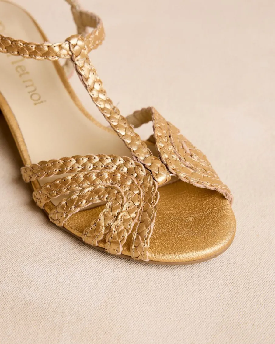 Sandales-Polin et moi Sandale tressée Sabina Or