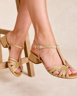 Sandales-Polin et moi Sandale tressée Sabina Or