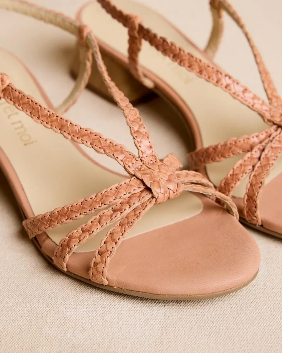 Sandales|Tressé-Polin et moi Sandale tressée Tezza Chameau