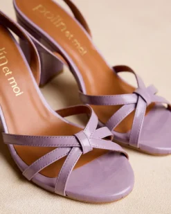 Sandales-Polin et moi Sandales à lanières Bruna Lilas