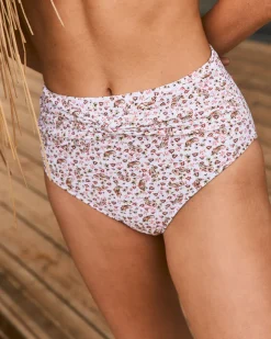 Bain-Polin et moi Slip de bikini Teguisa Blanc/Rose