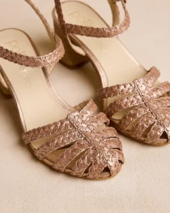 Sandales|Tressé-Polin et moi Talon tressé Lilima OR