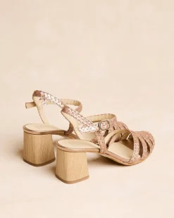 Sandales|Tressé-Polin et moi Talon tressé Lilima OR