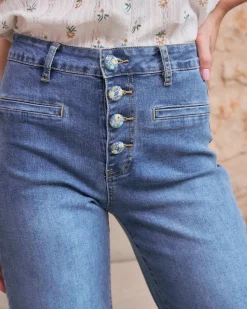 Pantalon-Polin et moi Thea Button Jeans DENIM