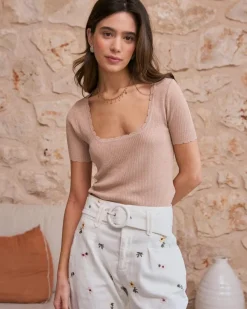 Point|T-shirts Et Hauts-Polin et moi Top Lurex Dioni Nu