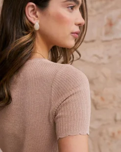 Point|T-shirts Et Hauts-Polin et moi Top Lurex Dioni Nu