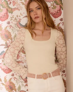 Point|T-shirts Et Hauts-Polin et moi Top Punto Flora Cru