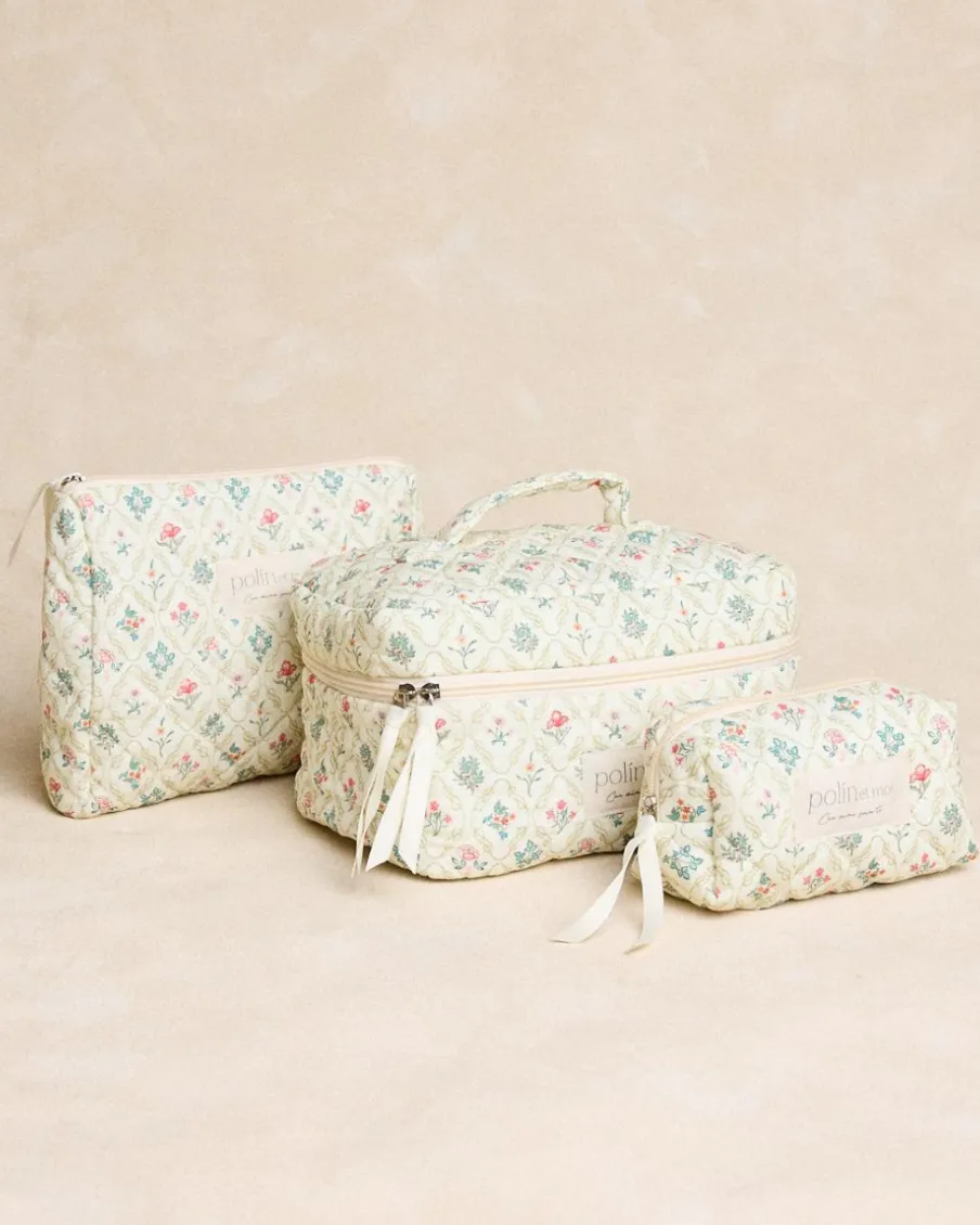 Domicile-Polin et moi Trousse de toilette Lumira Medium Flowers Cru