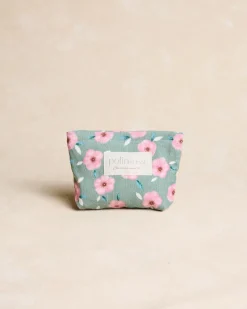Domicile-Polin et moi Trousse de toilette Olvira Petites Fleurs Vertémeraude