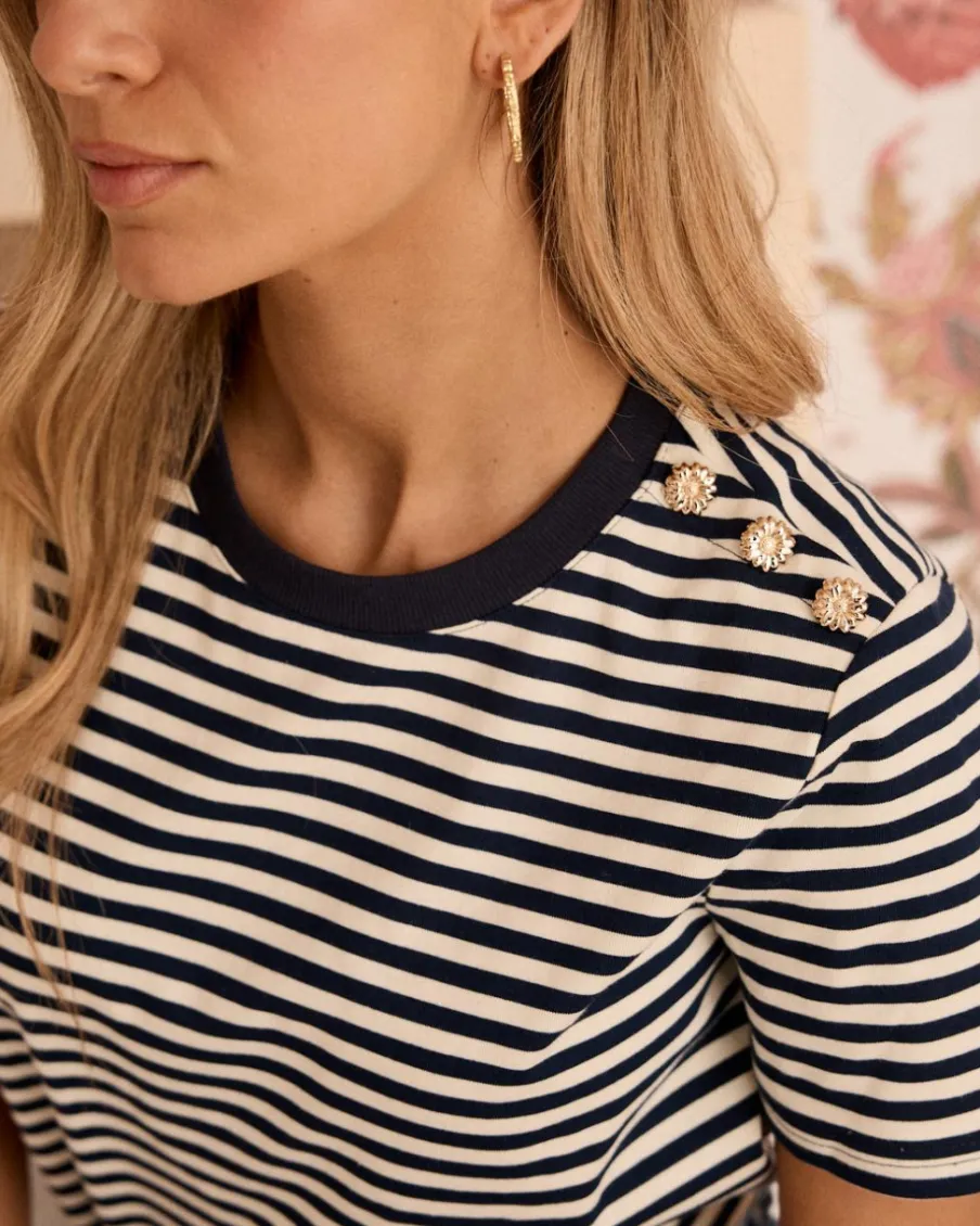 T-shirts Et Hauts-Polin et moi T-shirt Edra Marin