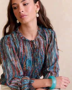 Chemisiers Et Chemises-Polin et moi Veronica Blouse à volants VERTFORÊT