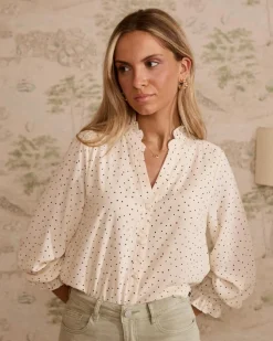 Maternité|Chemisiers Et Chemises-Polin et moi Zareth Hearts Blouse Cru