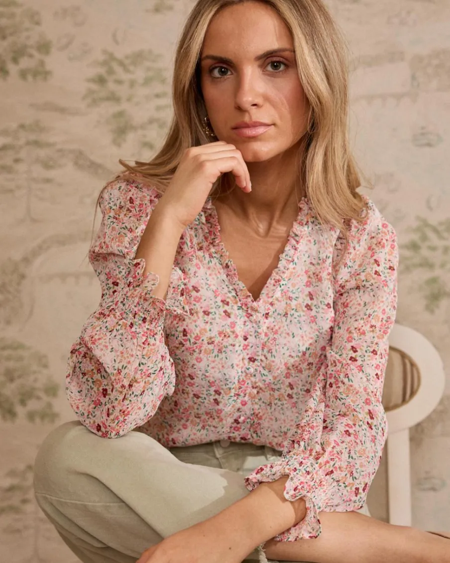 Chemisiers Et Chemises-Polin et moi Zule imprimer Blouse Cru